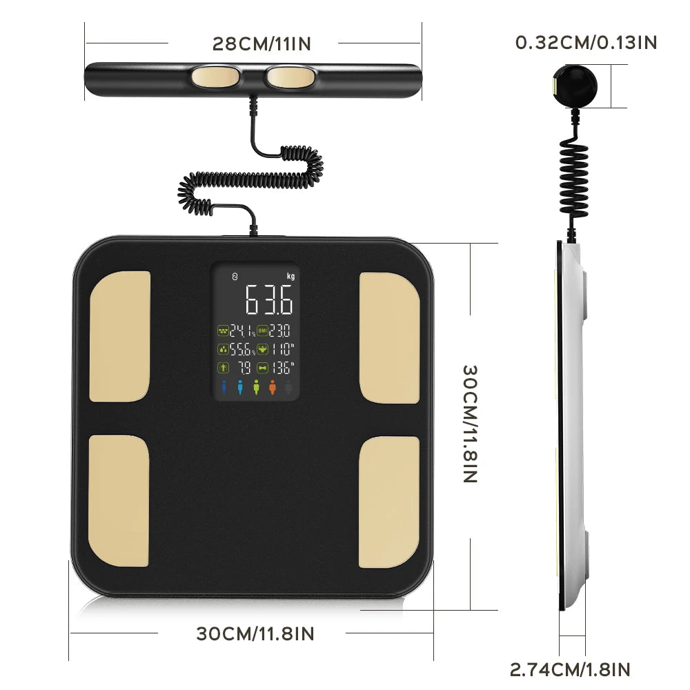 Balança Inteligente ICOMON – 20 Métricas Corporais, App Oficial, Bioimpedância Balança Inteligente ICOMON – 20 Métricas Corporais, App Oficial, Bioimpedância